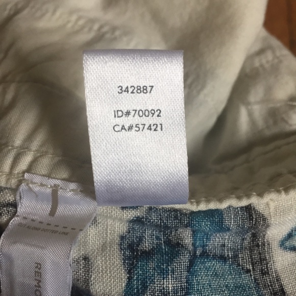 LOFT Linen Floral Skirt with pockets XXSP - Picture 7 of 8